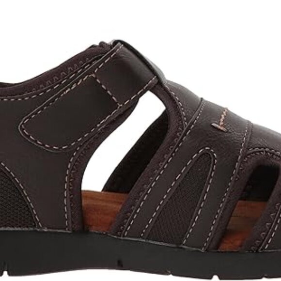 Nunn Bush Men\'s Rio Grande Closed Toe Fisherman Sandal Sandal, brown, 9 Wide US main image 4